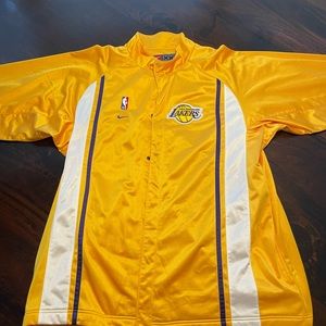 Mens XXL Authentic Nike Lakers Warmup Jacket